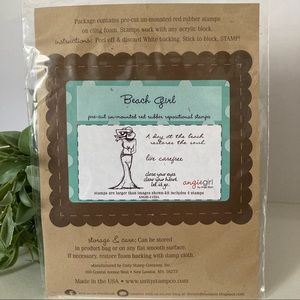 UNITY “Beach Girl” Rubber Stamp Set
